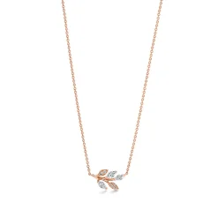 Tiffany & Co. Tiffany Victoria® diamond vine pendant in 18k rose gold. | ^ Necklaces & Pendants|Dainty Jewelry