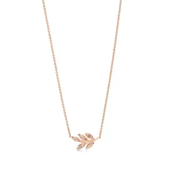 Tiffany & Co. Tiffany Victoria® diamond vine pendant in 18k rose gold. | ^ Necklaces & Pendants|Dainty Jewelry