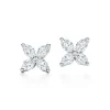Tiffany & Co. Tiffany Victoria® earrings in platinum with diamonds, small. | ^ Earrings|Gifts for Her