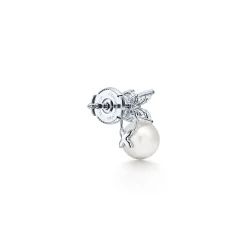 Tiffany & Co. Tiffany Victoria® earrings in platinum with Akoya cultured pearls and diamonds. | ^ Earrings|Gifts for Her