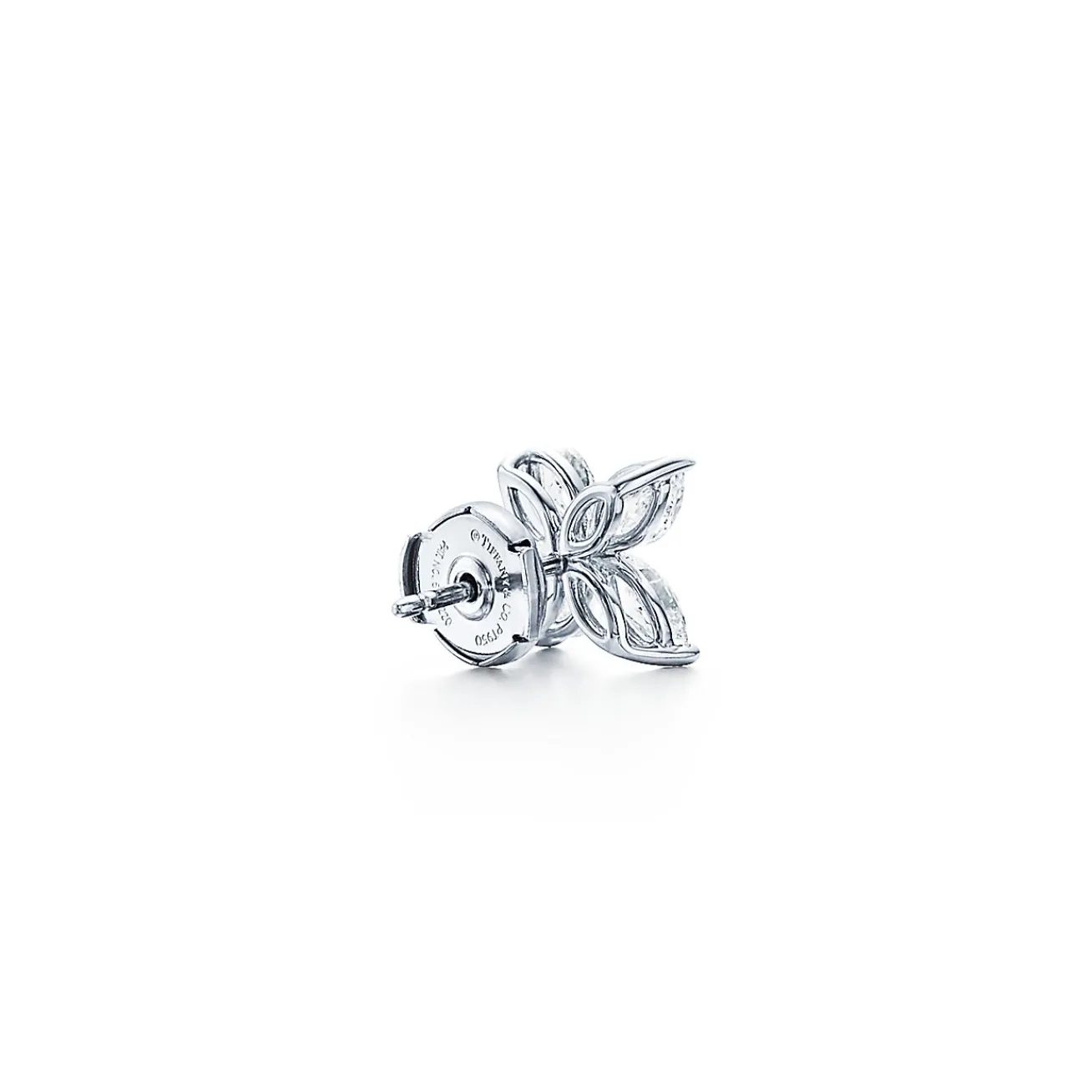Tiffany & Co. Tiffany Victoria® earrings in platinum with diamonds, large. | ^ Earrings