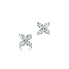 Tiffany & Co. Tiffany Victoria® earrings in platinum with diamonds, mini. | ^ Earrings|Gifts for Her