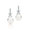 Tiffany & Co. Tiffany Victoria® earrings in platinum with South Sea pearls and diamonds. | ^ Earrings|Platinum Jewelry
