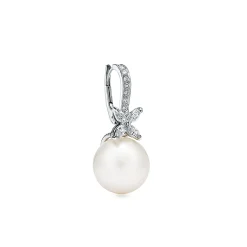 Tiffany & Co. Tiffany Victoria® earrings in platinum with South Sea pearls and diamonds. | ^ Earrings|Platinum Jewelry
