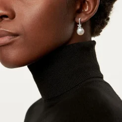 Tiffany & Co. Tiffany Victoria® earrings in platinum with South Sea pearls and diamonds. | ^ Earrings|Platinum Jewelry