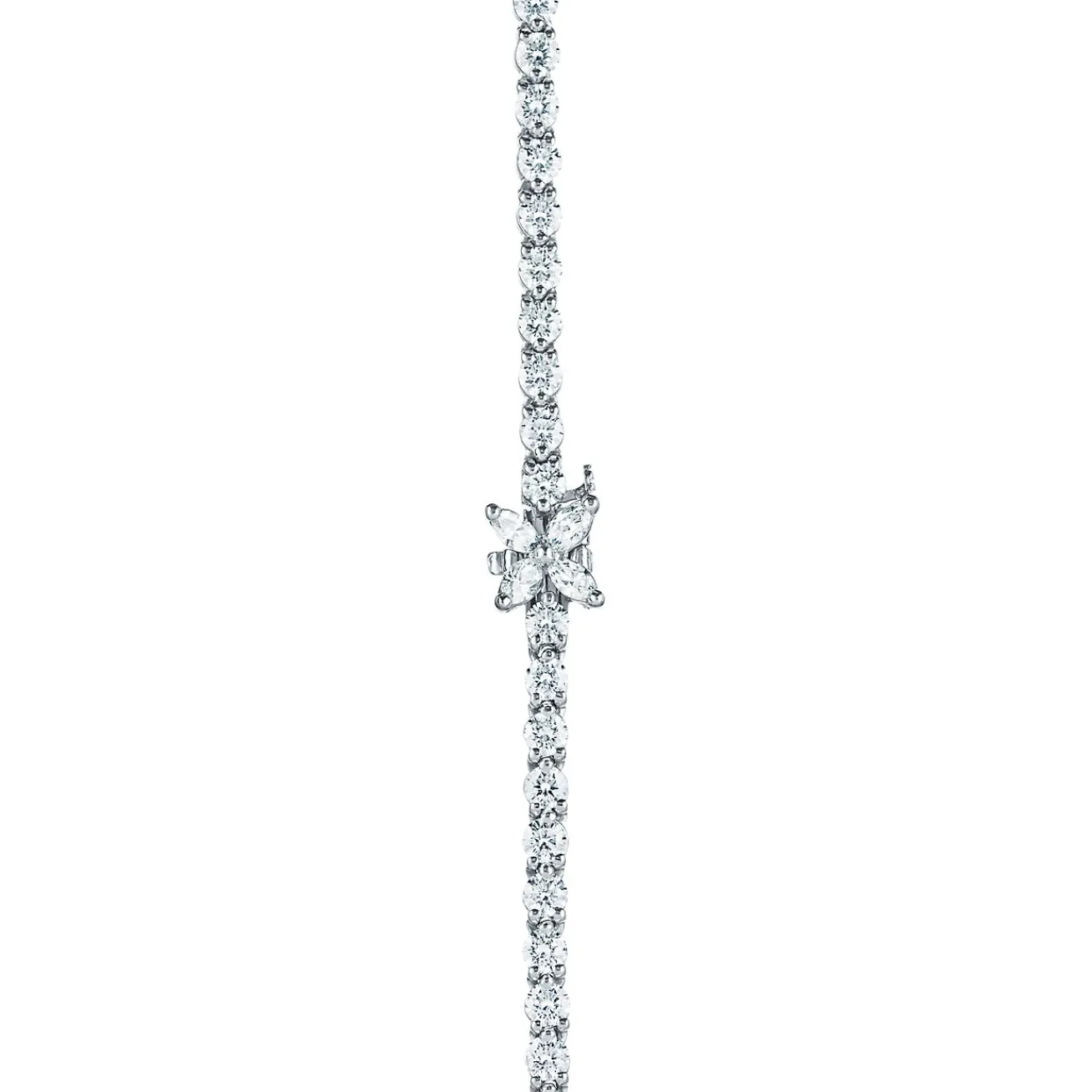 Tiffany & Co. Tiffany Victoria® graduated line necklace in platinum with diamonds. | ^ Necklaces & Pendants|Platinum Jewelry