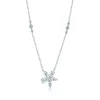 Tiffany & Co. Tiffany Victoria® mixed cluster pendant in platinum with diamonds, extra large. | ^ Necklaces & Pendants|Platinum Jewelry