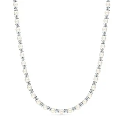 Tiffany & Co. Tiffany Victoria® necklace in platinum with Akoya pearls and diamonds. | ^ Necklaces & Pendants|Platinum Jewelry