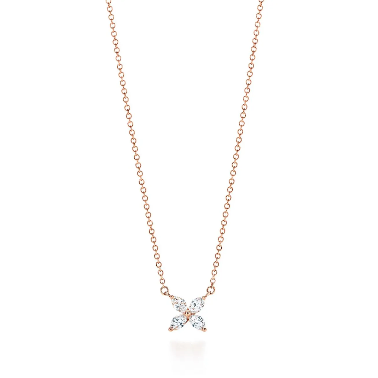 Tiffany & Co. Tiffany Victoria® pendant in 18k rose gold with diamonds, small. | ^ Necklaces & Pendants|Gifts for Her