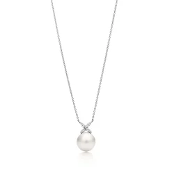 Tiffany & Co. Tiffany Victoria® pendant in platinum with a South Sea pearl and diamonds. | ^ Necklaces & Pendants|Gifts for Her