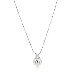Tiffany & Co. Tiffany Victoria® pendant in platinum with a South Sea pearl and diamonds. | ^ Necklaces & Pendants|Gifts for Her