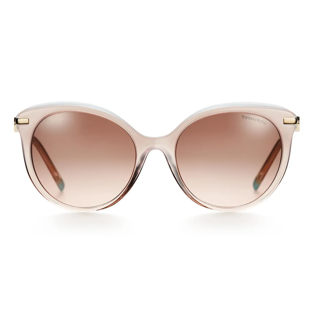 Tiffany & Co. Tiffany Victoria® Sunglasses in Pink Acetate with Gradient Pink and Brown Lenses | ^ Tiffany Victoria®|Sunglasses