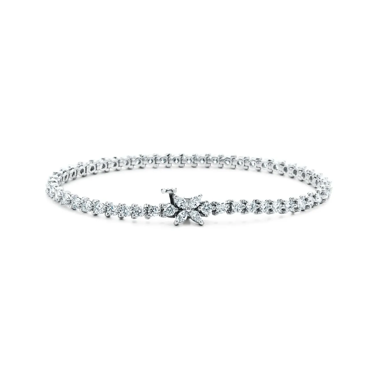 Tiffany & Co. Tiffany Victoria® Tennis Bracelet in Platinum with Diamonds | ^ Bracelets|Gifts for Her
