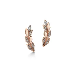 Tiffany & Co. Tiffany Victoria® Vine Climber Earrings in Rose Gold with Diamonds | ^ Earrings|Gifts for Her