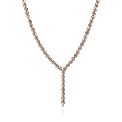 Tiffany & Co. Tiffany Victoria® Vine Drop Necklace in Rose Gold with Diamonds | ^ Necklaces & Pendants|Rose Gold Jewelry