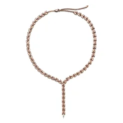 Tiffany & Co. Tiffany Victoria® Vine Drop Necklace in Rose Gold with Diamonds | ^ Necklaces & Pendants|Rose Gold Jewelry