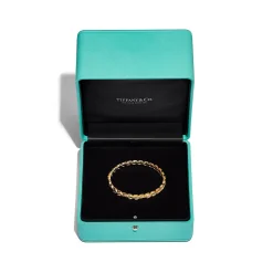 Tiffany & Co. Tiffany Victoria® Vine Hinged Bangle in Yellow Gold with Diamonds | ^ Bracelets|Gold Jewelry