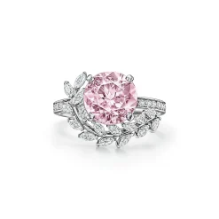 Tiffany & Co. Tiffany Victoria® Vine Ring in Platinum with a Morganite and Diamonds | ^ Rings|Platinum Jewelry