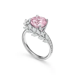 Tiffany & Co. Tiffany Victoria® Vine Ring in Platinum with a Morganite and Diamonds | ^ Rings|Platinum Jewelry