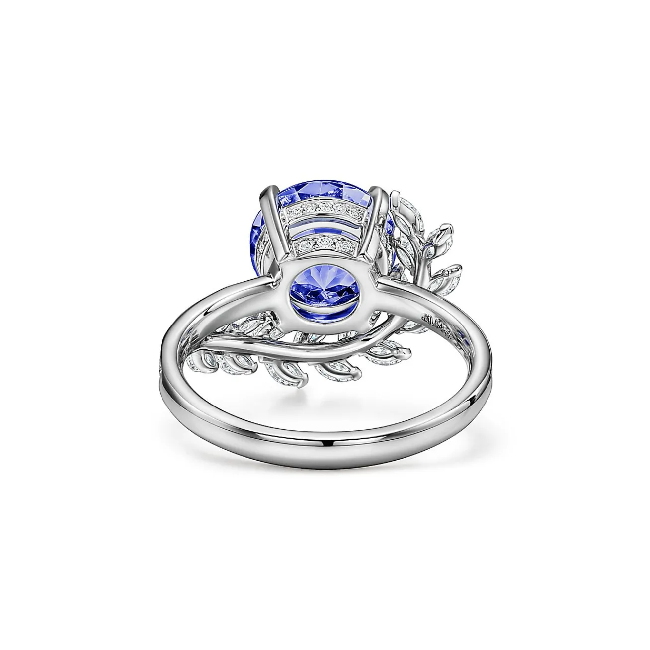 Tiffany & Co. Tiffany Victoria® Vine Ring in Platinum with a Tanzanite and Diamonds | ^ Rings|Platinum Jewelry