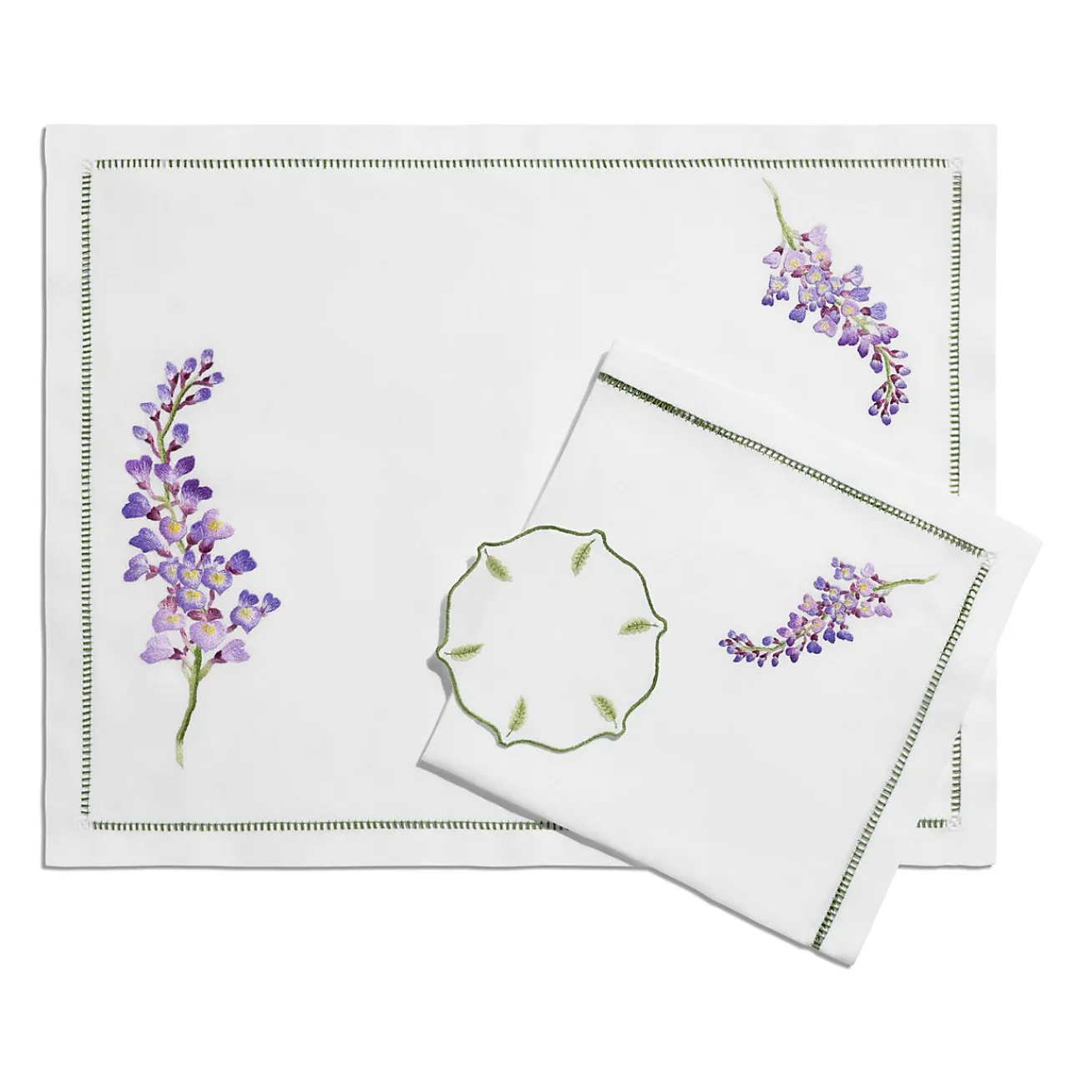 Tiffany & Co. Tiffany Wisteria Napkins in Linen, Set of Four | ^ Table Linens