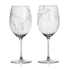 Tiffany & Co. Tiffany Wisteria Red Wine Glasses in Etched Glass, Set of Two | ^ The Home|Housewarming Gifts