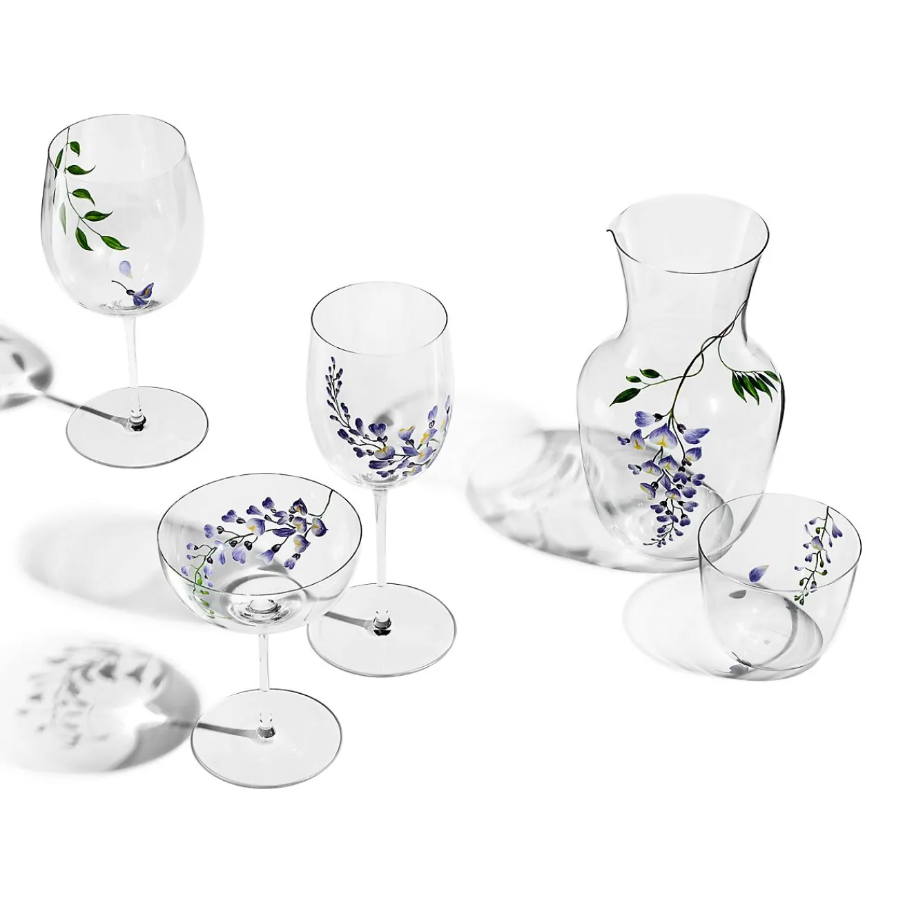 Tiffany & Co. Tiffany Wisteria Water Glass in Glass | ^ The Couple|Wedding Gifts