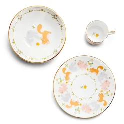 Tiffany & Co. Tiny Tiffany Land Animals Baby Dish Set in Bone China, Set of Three | ^ Baby|Baby