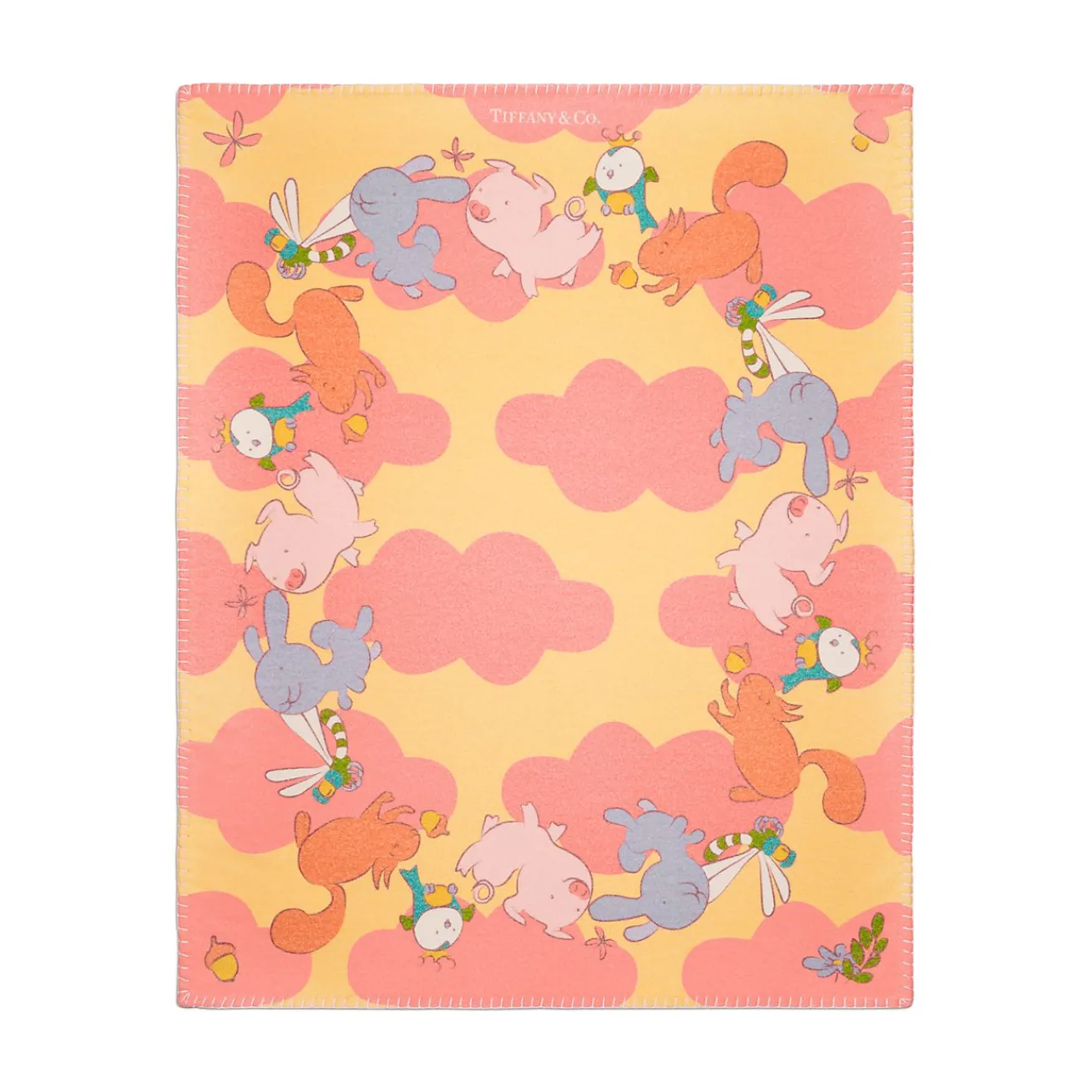 Tiffany & Co. Tiny Tiffany Land Animals Blanket in a Wool Blend | ^ Baby|Baby