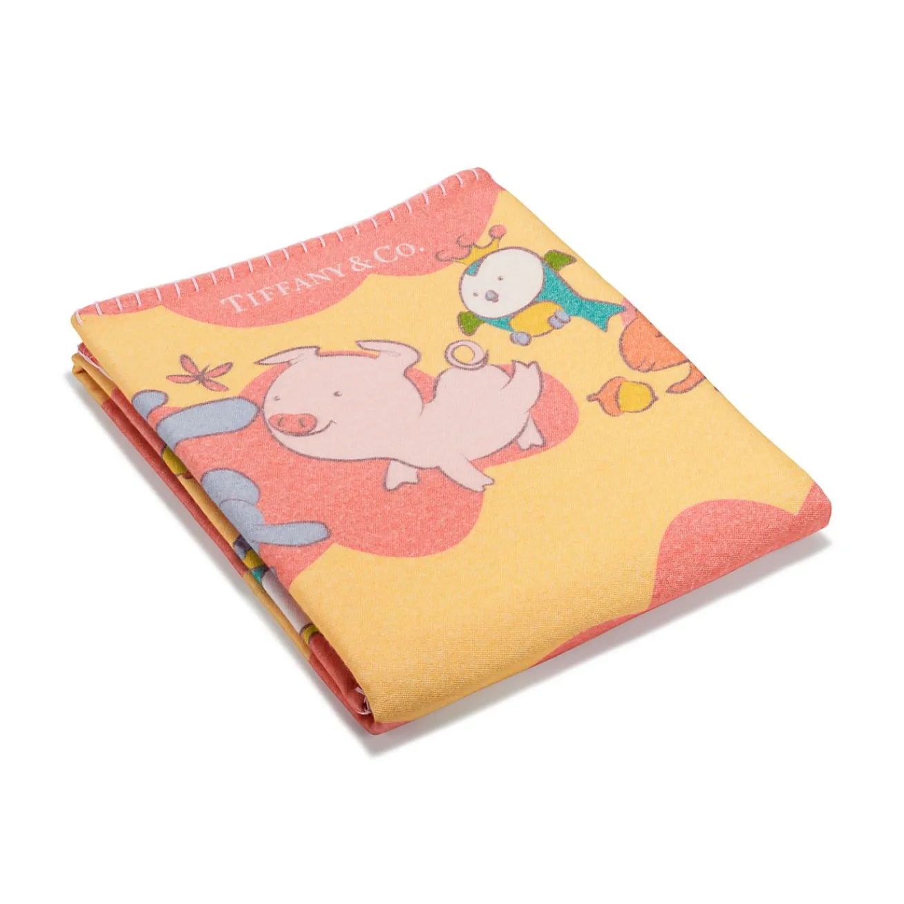 Tiffany & Co. Tiny Tiffany Land Animals Blanket in a Wool Blend | ^ Baby|Baby