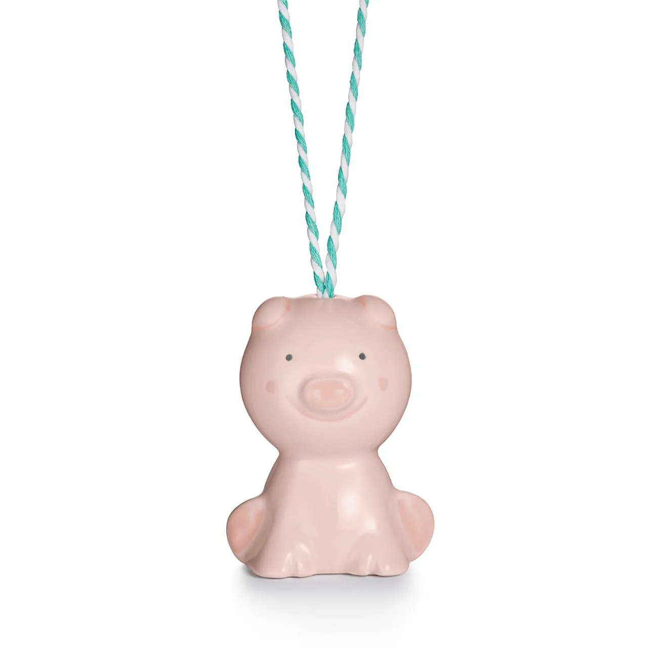 Tiffany & Co. Tiny Tiffany Pig Ornament in Multicolored Earthenware | ^ Baby|Baby