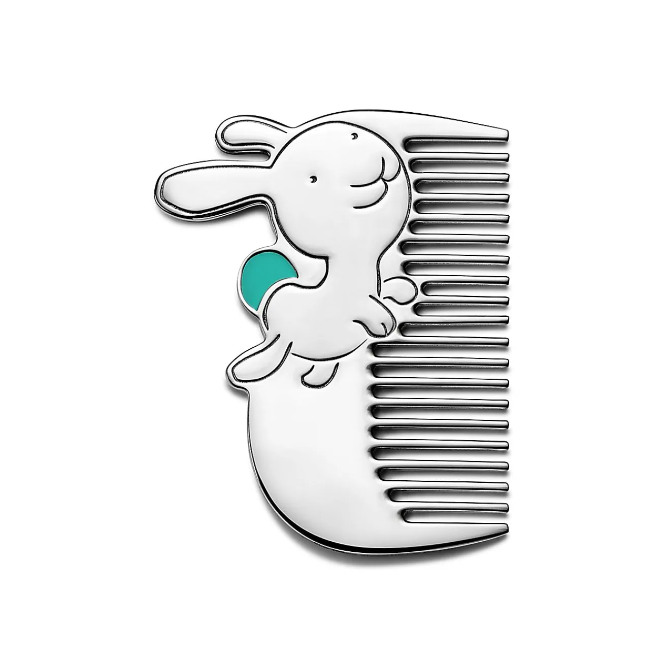 Tiffany & Co. Tiny Tiffany Rabbit Baby Comb in Sterling Silver | ^ Baby|Baby
