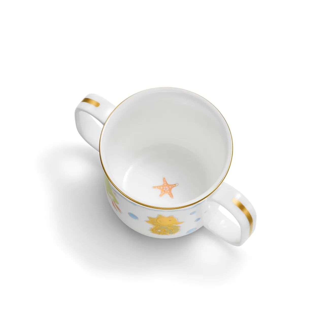 Tiffany & Co. Tiny Tiffany Sea Animals Double-handled Baby Cup in Bone China | ^ Baby|Baby