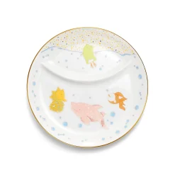 Tiffany & Co. Tiny Tiffany Sea Animals Two-section Baby Dish in Bone China | ^ Baby|Baby