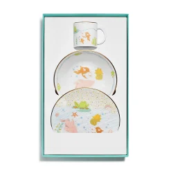 Tiffany & Co. Tiny Tiffany Sea Animals Baby Dish Set in Bone China, Set of Three | ^ Baby|Baby
