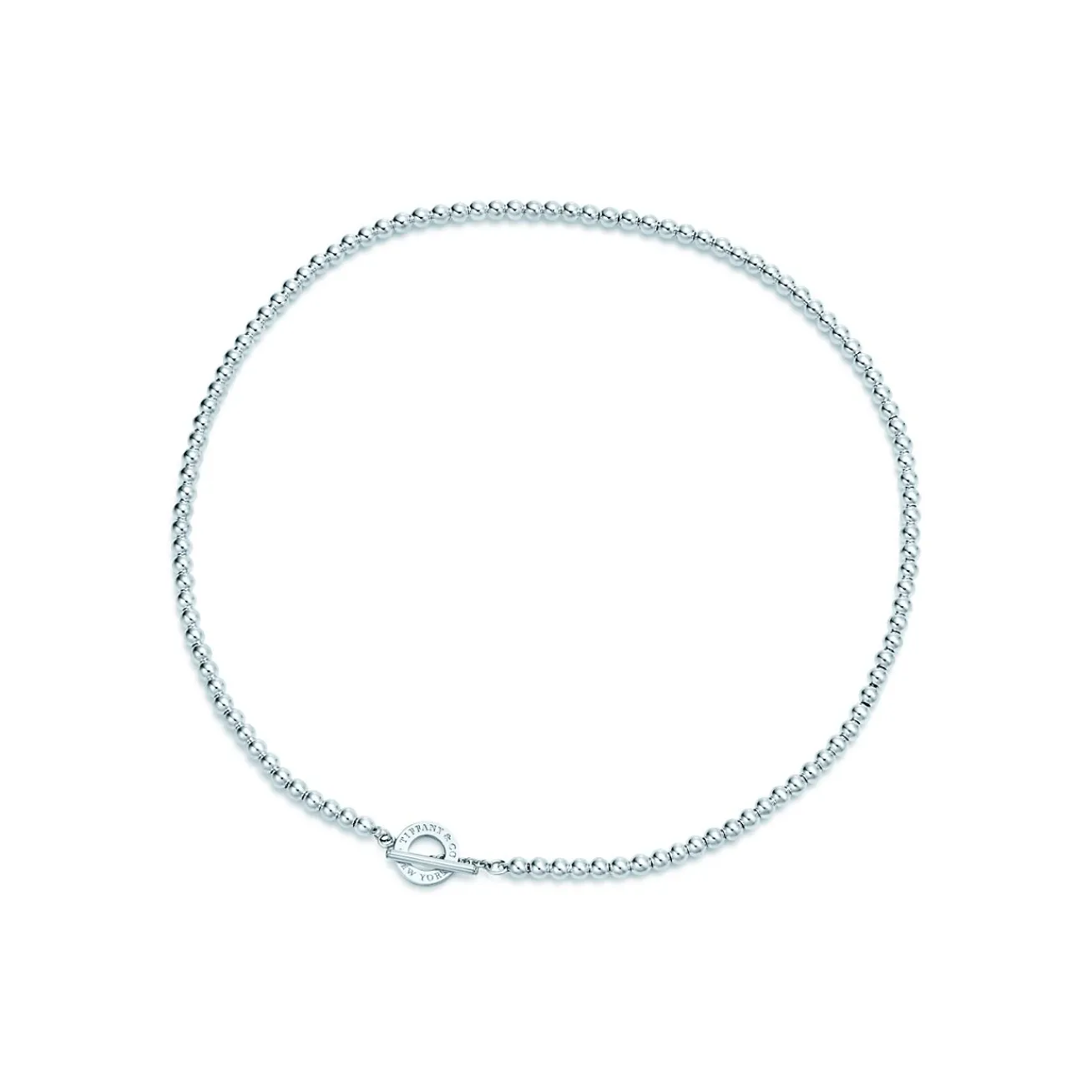 Tiffany & Co. Toggle Bead Necklace in Sterling Silver, 4 mm | ^ Necklaces & Pendants|Gifts for Her