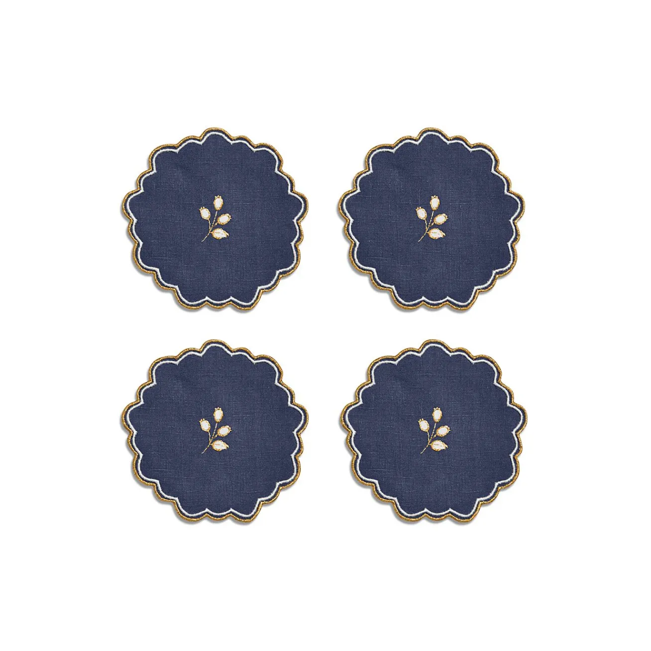 Tiffany & Co. Valse Bleue Coasters Set of Four, in Linen | ^ Wedding Gifts|Wedding Gifts