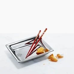 Tiffany & Co. Vide poche in porcelain with a silver hand-painted finish. | ^ Him|Gifts for Him