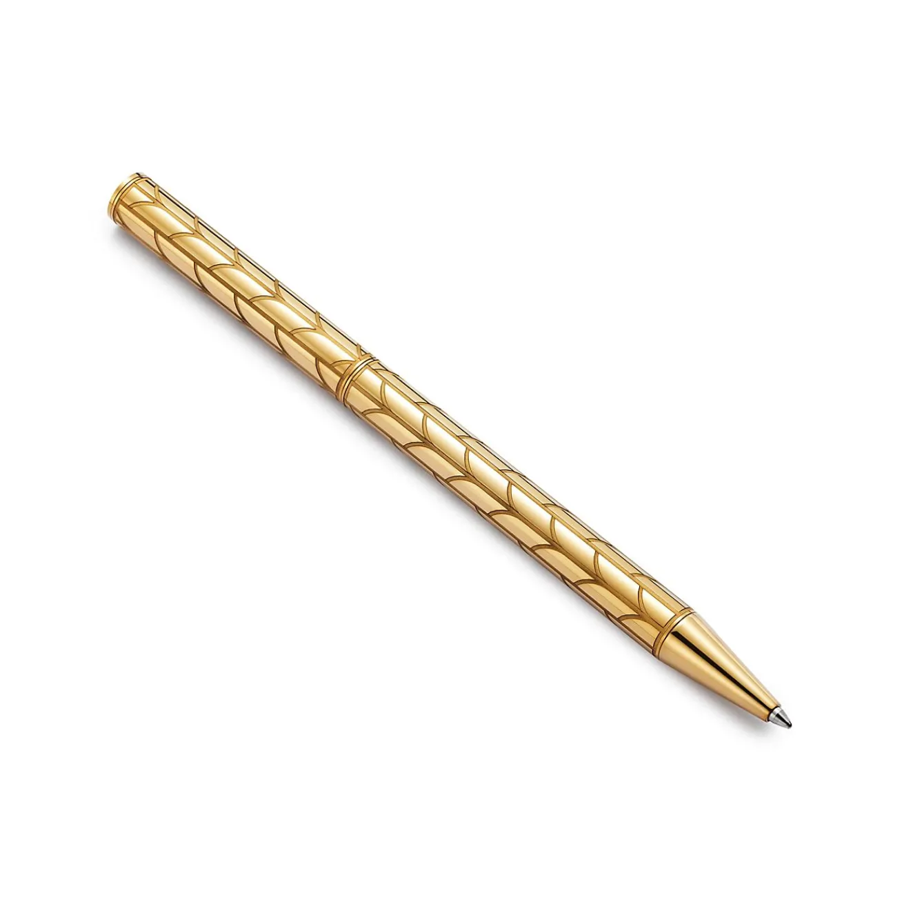 Tiffany & Co. Wheat Leaf Ballpoint Pen in Gold Vermeil | ^ Stationery, Games & Unique Objects|Games & Novelties