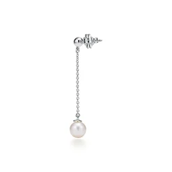 Tiffany & Co. Ziegfeld Collection drop earrings in sterling silver with pearls. | ^ Earrings|Sterling Silver Jewelry