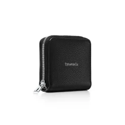 Tiffany & Co. Zip Coin Pouch in Black Leather | ^ Small Leather Goods|Women's Accessories